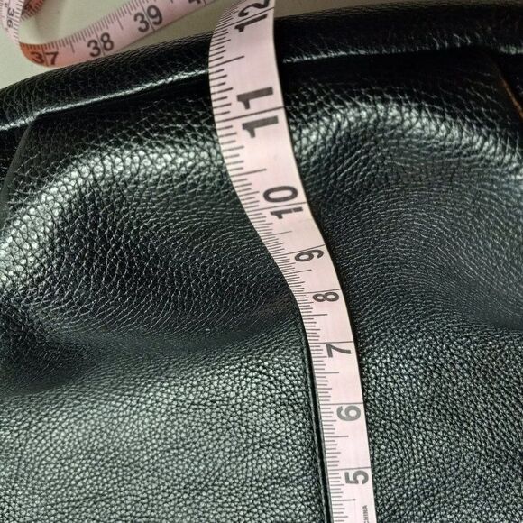 Coach Black Pebble Leather Convertible Shoulder bag Cottagecore Grandmacore - Picture 10 of 14